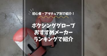 ボクシンググローブおすすめメーカーランキング｜初心者・アマチュア・プロ別に解説
