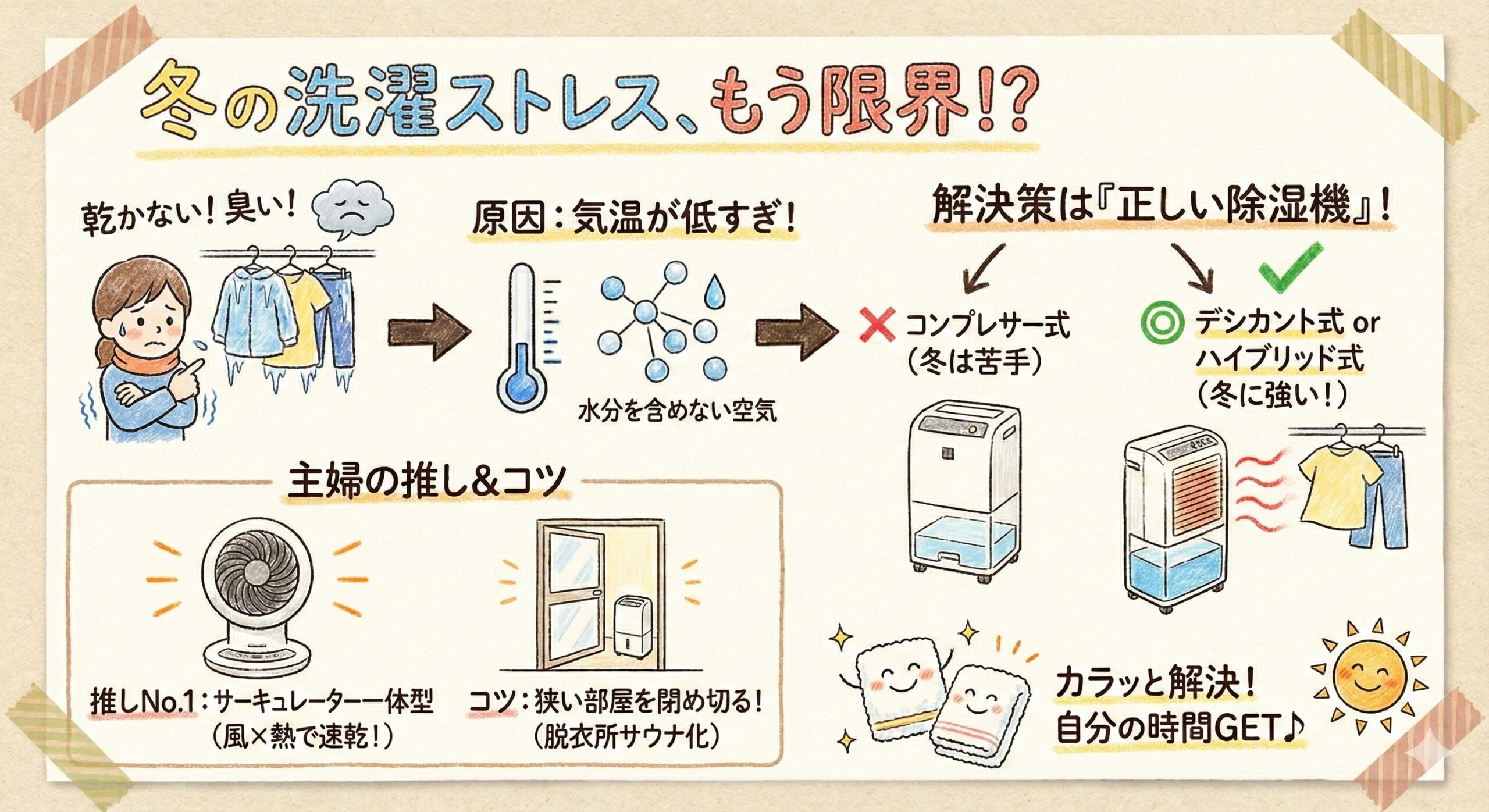 冬 洗濯 物 乾 かない