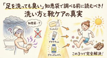 「足を洗っても臭い」知恵袋で調べる前に読むべき！洗い方と靴ケアの真実