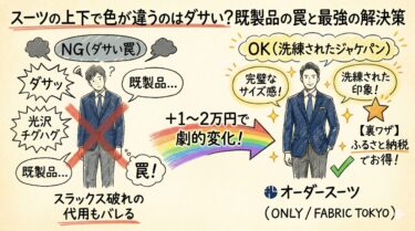 スーツの上下、色が違うのはダサい？30代営業マンが教える正解